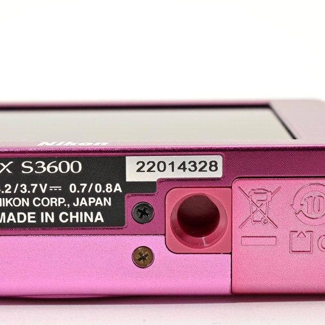 並品＞ Nikon COOLPIX S3600 アザレアピンク S3600PK｜デジタルカメラ
