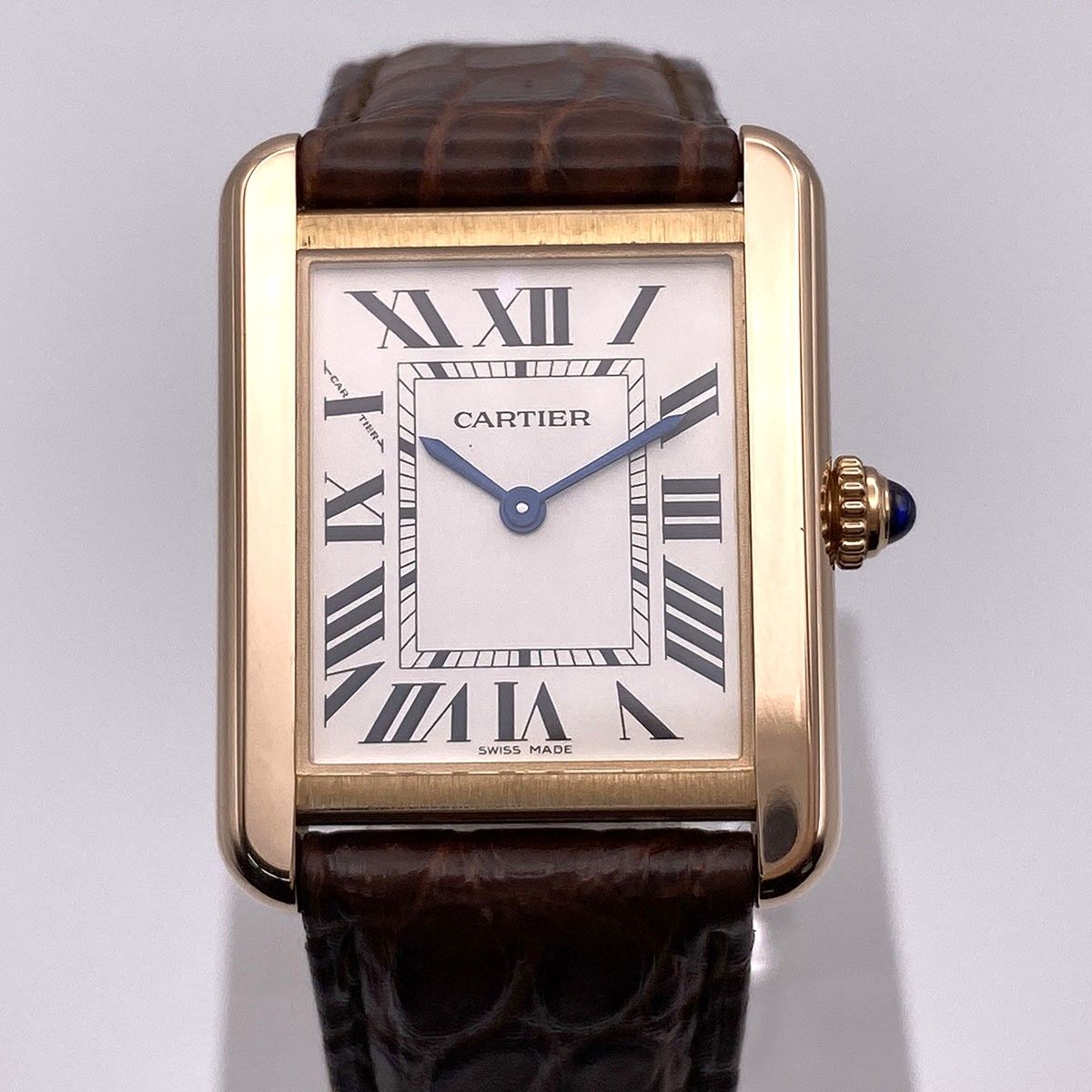 CARTIER カルティエ タンクソロSM 腕時計 W5200024 レディース K18 