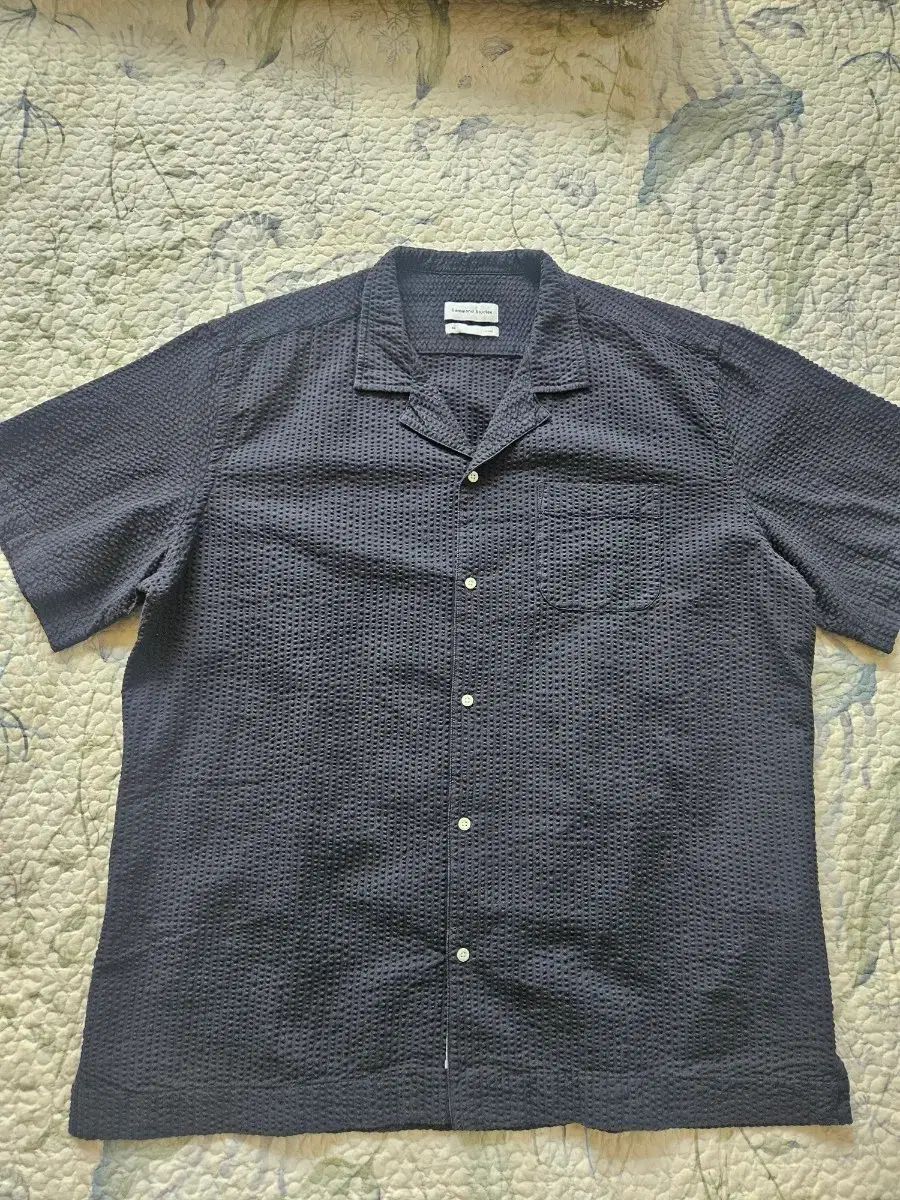 EDMMOND STUOFFICE シアサッカー スリーブ シャツ