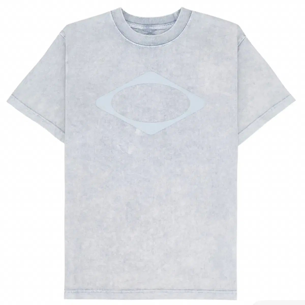(新品) MISCHIEF RHOMBUS ウォッシュド ベーシック Tシャツ ライトブルー M