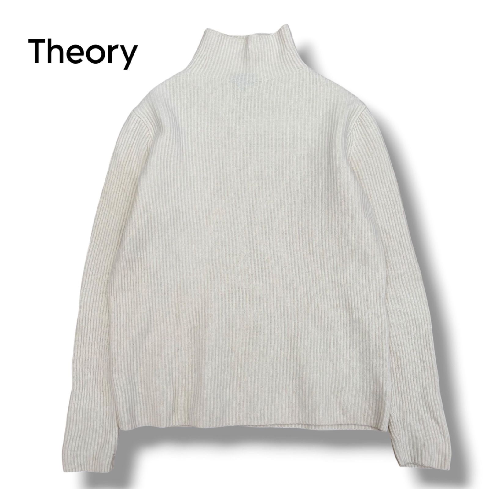 【Theory】カシミヤ混 NARDO RN CRIMDEN ハイネックリブニット M
