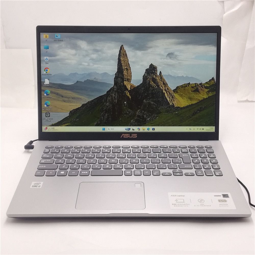 高性能 Wi-Fi有 ノートパソコン 中古美品 ASUS X545FA Core i3 10110U 8GB 256GB 高速SSD DVDマルチ 無線LAN webカメラ Windows11 Office済