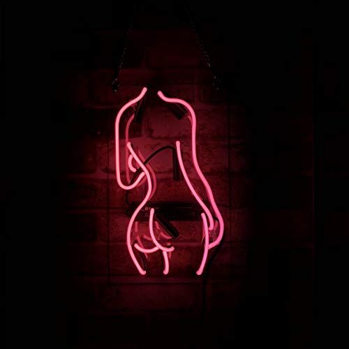 ネオンサイン Lady Back NEON SIGN クラブ BAR ガラス管 ギフトネオン管 インテリア 省エネ バー カフェ ネオン ライト喫茶店広告用看板 クラブ及び娯楽場所等 13*7インチ ピンク色… 国内発送 59f4e569