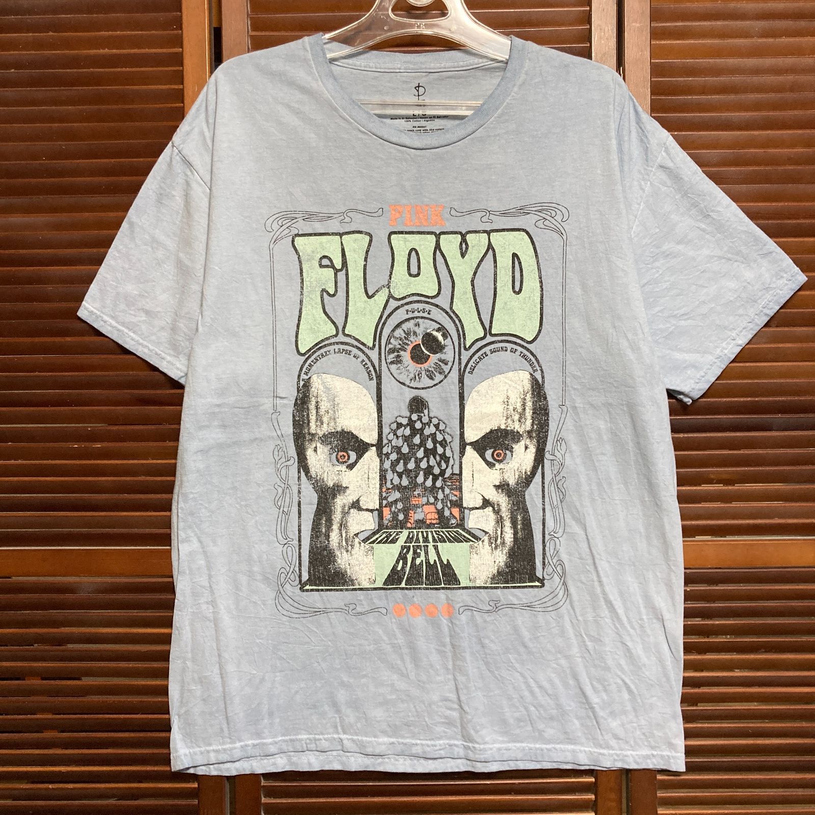 バンド Tシャツ ピンクフロイド PINK FLOYD ロック アーティスト 水色 
