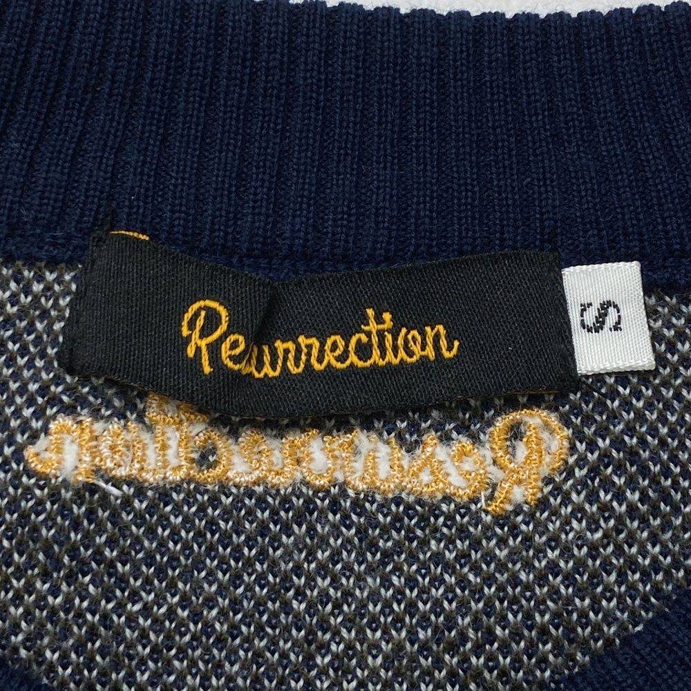 サイズ：S RESURRECTION レザレクション モックネック ウール ニット