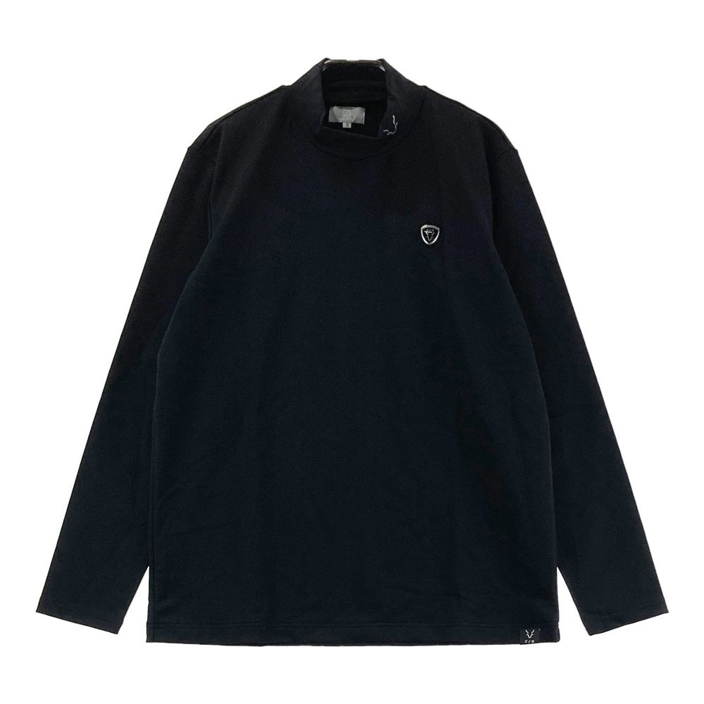 サイズ：3 CPG GOLF シーピージーゴルフ 2109-24201 長袖モックネックTシャツ ブラック系 [240101682305] ゴルフウェア メンズ ストスト