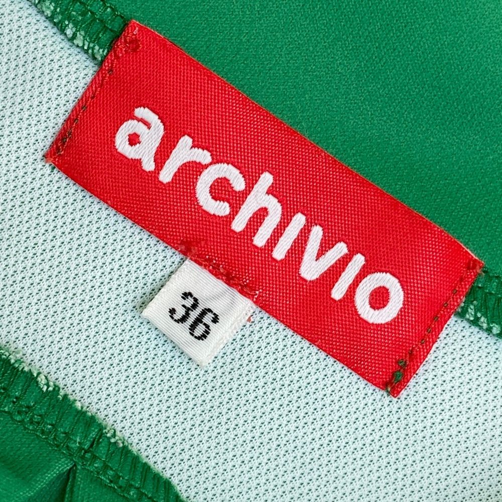 サイズ：36 ARCHIVIO アルチビオ 袖フリル ノースリーブシャツ