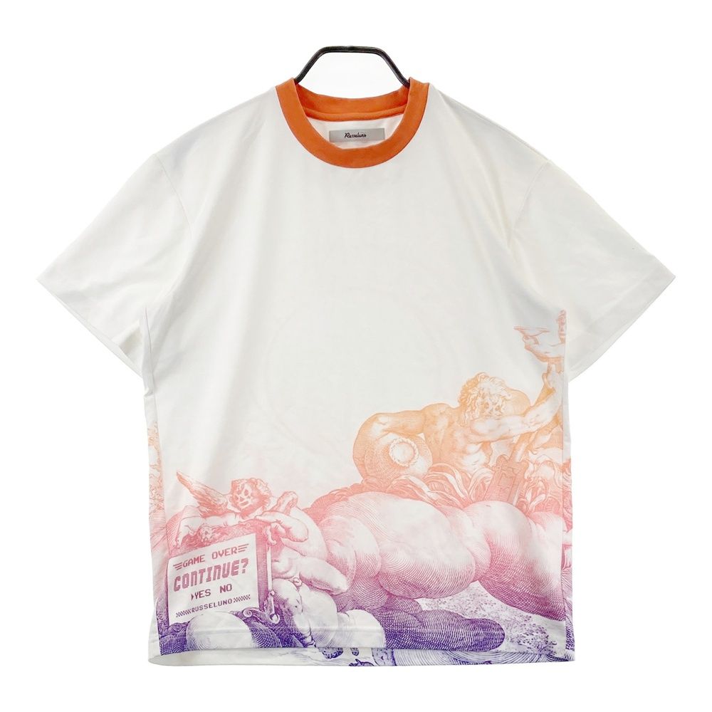 サイズ：4 RUSSELUNO ラッセルノ 半袖Tシャツ ルチャ ホワイト系