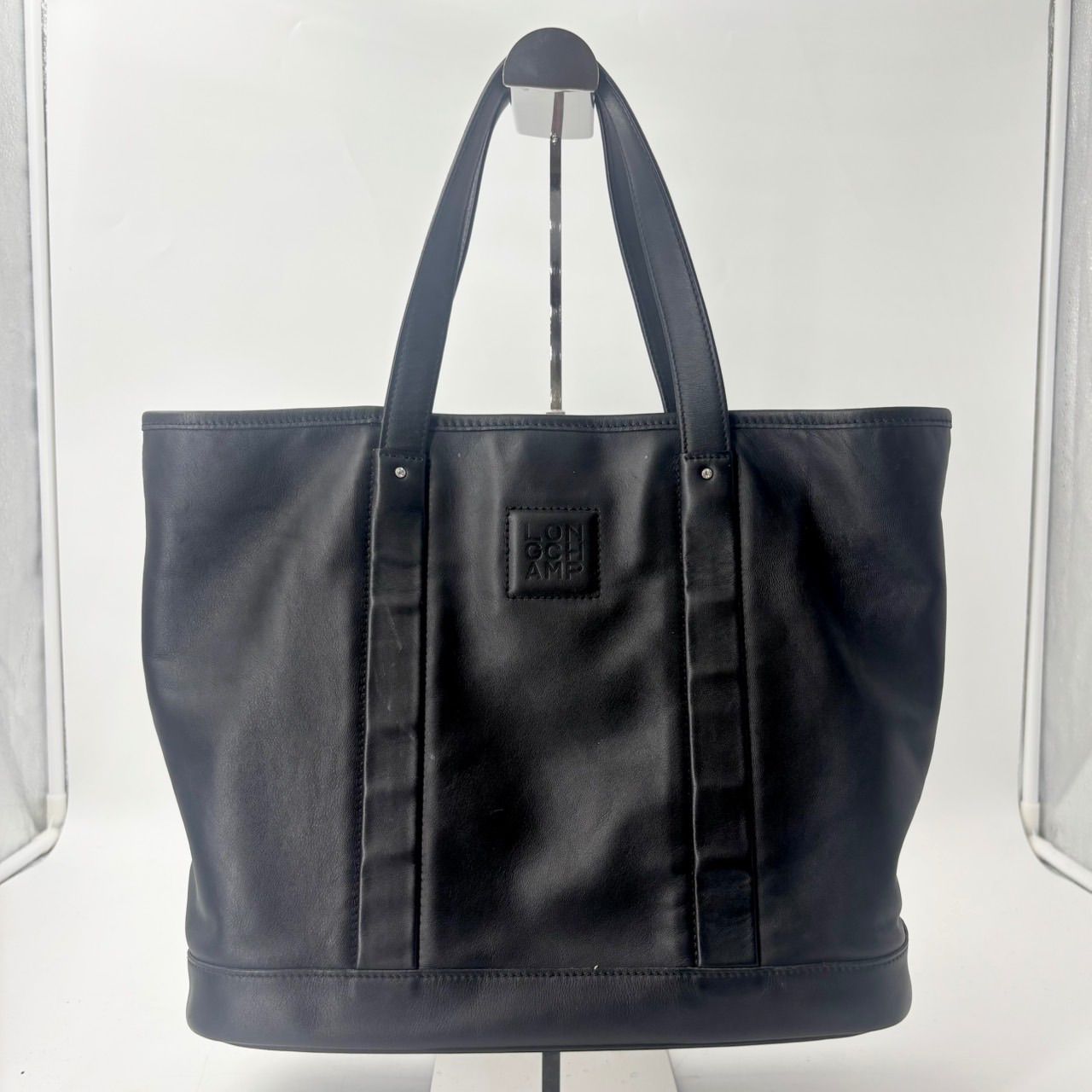 LONGCHAMP ロンシャン　トートバッグ　ブラック×ピンク　2192
