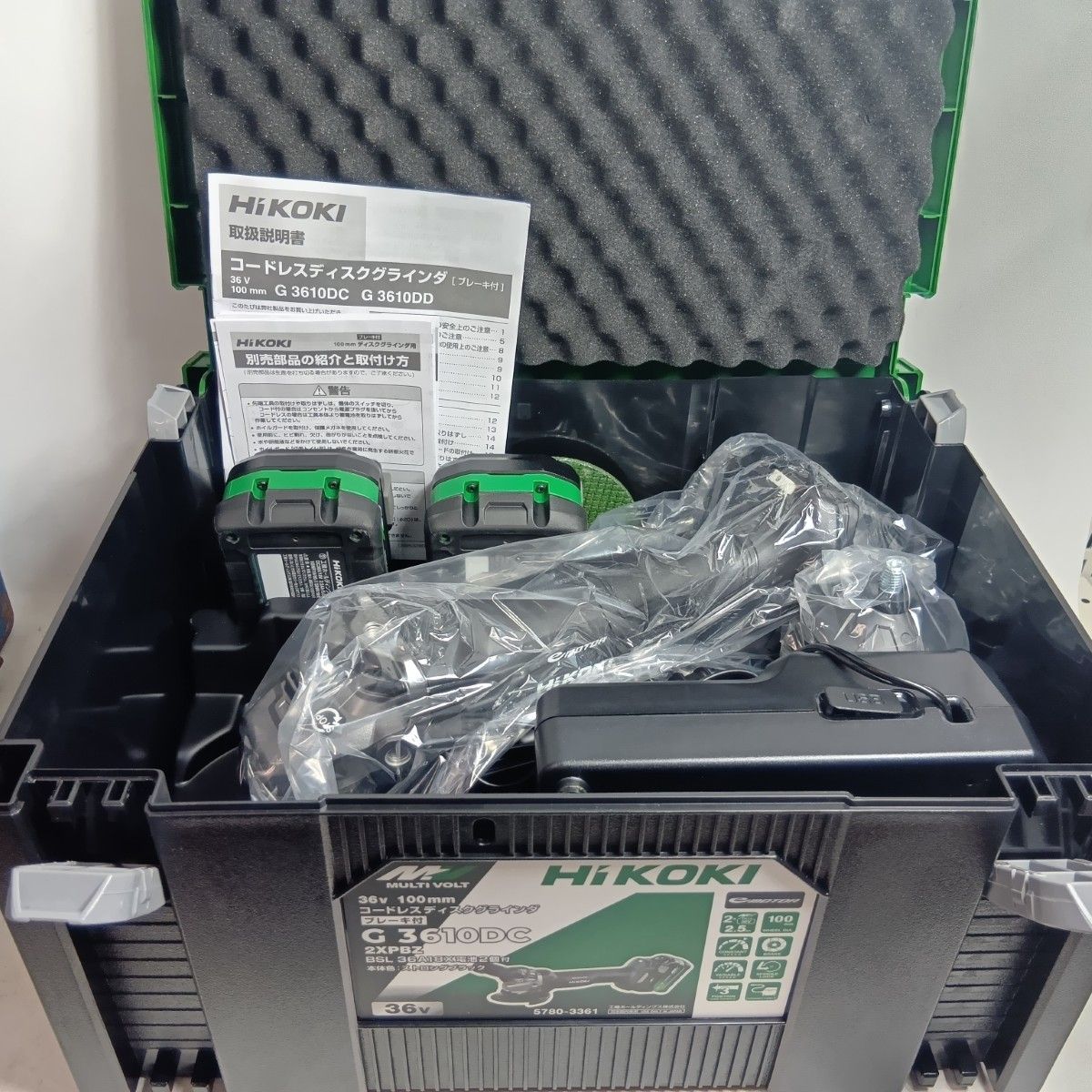 HiKOKI ハイコーキ 100mm コードレス式 G3610DC ブラック