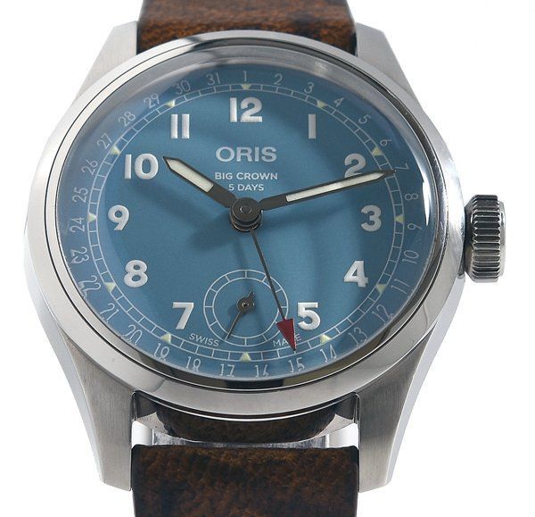 箱・ギャラ付 美品 ORIS オリス ビッグクラウン ポインターデイト キャリバー 473 01 473 7786 4065-07 5 19 22FC 手巻き メンズ