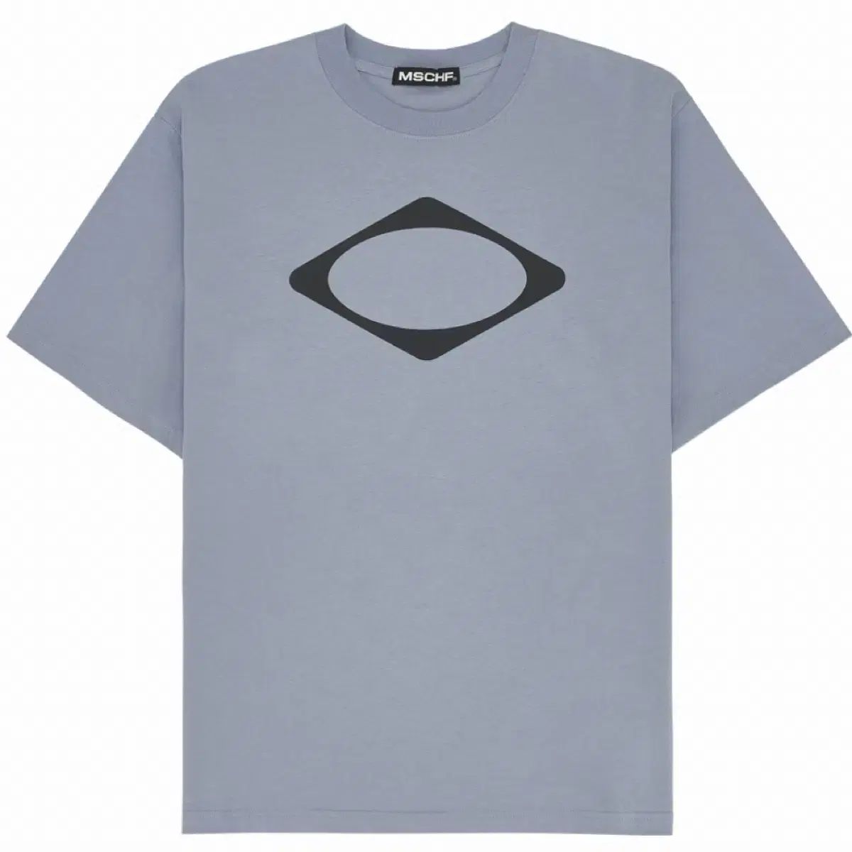 (新品) MISCHIEF RHOMBUS ベーシック Tシャツ グレイッシュブルー M