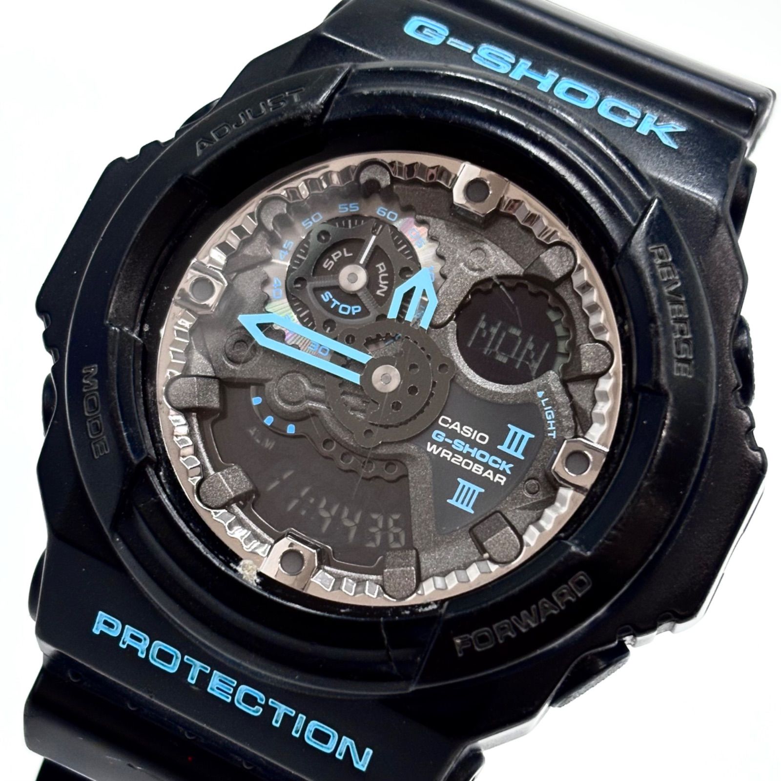 【稼働】CASIO/カシオ G-SHOCK/ジーショック 腕時計 電波ソーラー GA-300BA-1AJF ブラック/黒 反転液晶 20気圧防水 メンズ