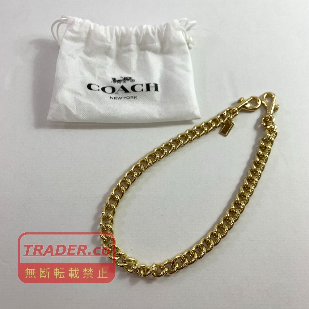 04w6819▽※【中古】コーチ COACH チェーンストラップ F31126 チェーン ストラップ ウォレットチェーン ゴールド【八王子店】