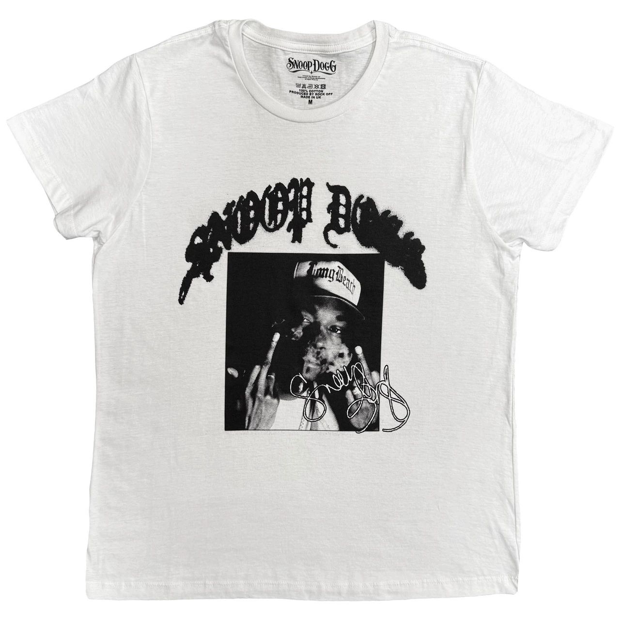 Snoop Dogg スヌープドッグ Middle Finger フォトプリントTシャツ 