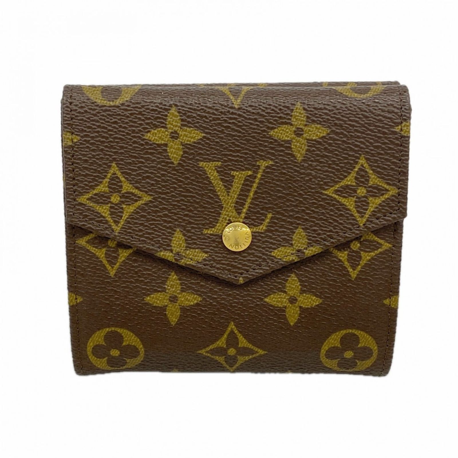 ルイ・ヴィトン(Louis Vuitton) ルイ・ヴィトン 三つ折り財布 モノグラム ポルトモネビエカルトクレディ M61660 ブラウンレディース