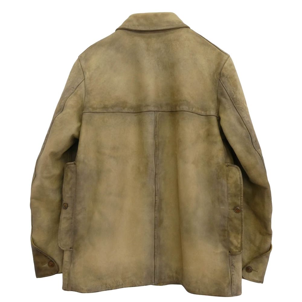 RRL ダブルアールエル LEATHER CAR COAT 加工 レザー カーコート