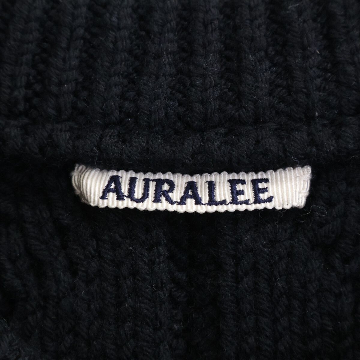AURALEE オーラリー 19AW A9AV04FM HARD TWIST MERINO ARAN KNIT VEST