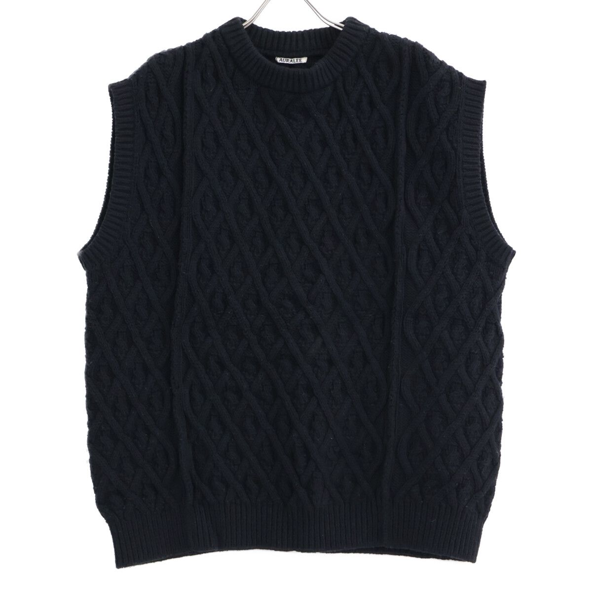 AURALEE オーラリー 19AW A9AV04FM HARD TWIST MERINO ARAN KNIT VEST