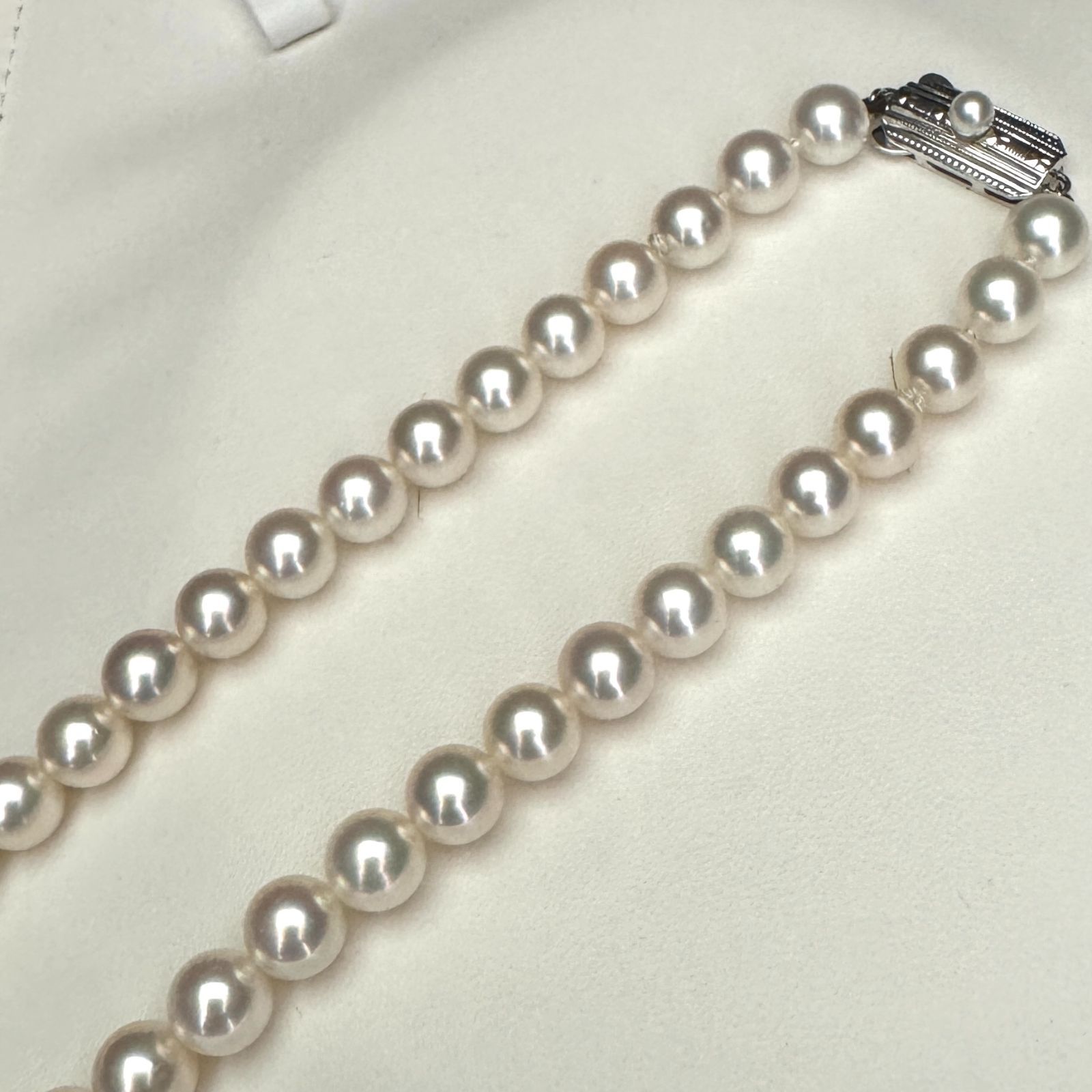 MIKIMOTO/ミキモト】テリ抜群 あこや真珠 パール ネックレス 約7.0-7.5
