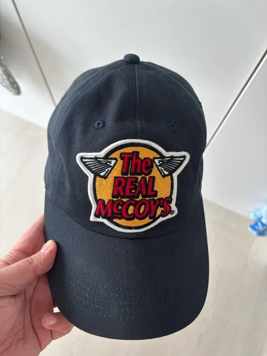 The REAL McCOY’S ザ・リアルマッコイズ ロゴ ベースボールキャップ 帽子 ネイビー