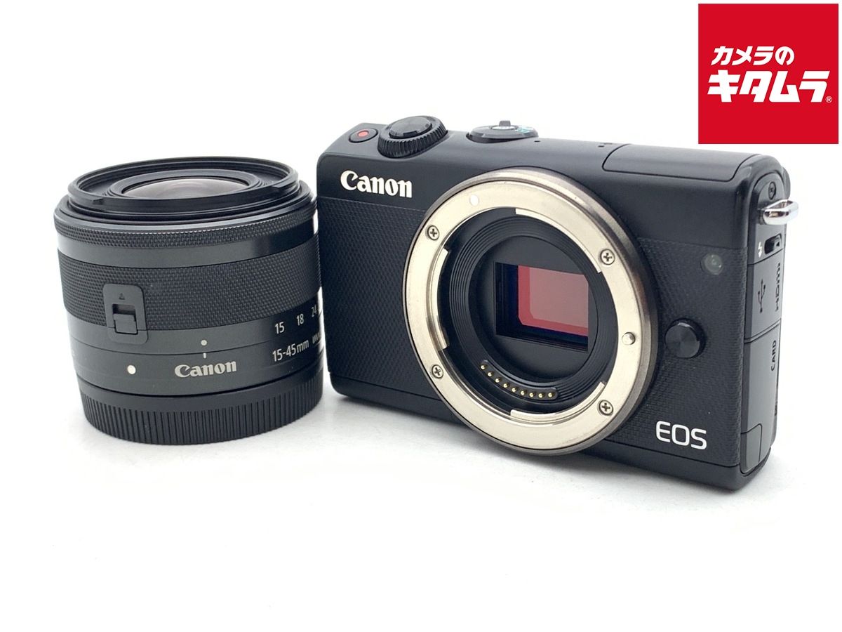 【中古】 【並品】 キヤノン EOS M100 EF-M15-45IS STM レンズキット ブラック