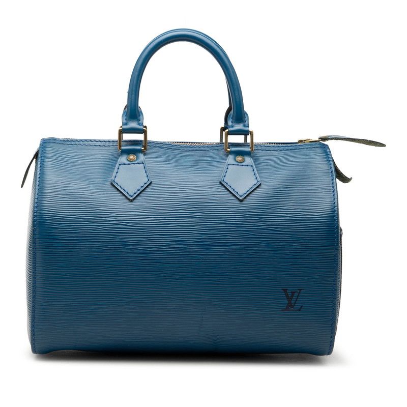 ルイ ヴィトン エピ スピーディ25 ハンドバッグ ミニボストンバッグ M43015 トレドブルー レザー レディース LOUIS VUITTON【228-70317】