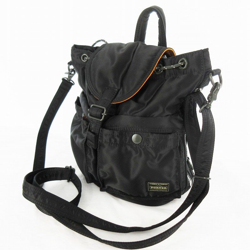 ポータータンカー　リュック　バックバック　ブラック ポーター PORTER タンカー サックパック TANKER SACKPACK 622-01628