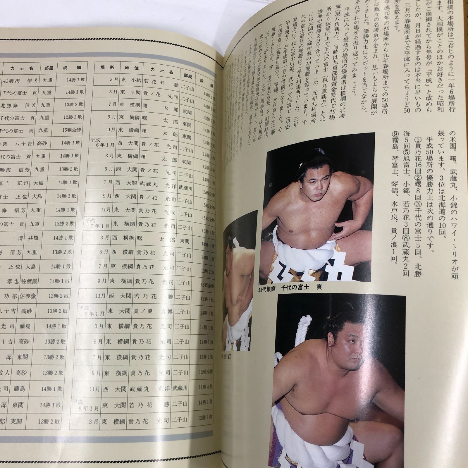 60年前の本　相撲写真集　大相撲 相撲】大相撲五月場所 1997年 日本相撲協会 - メルカリ