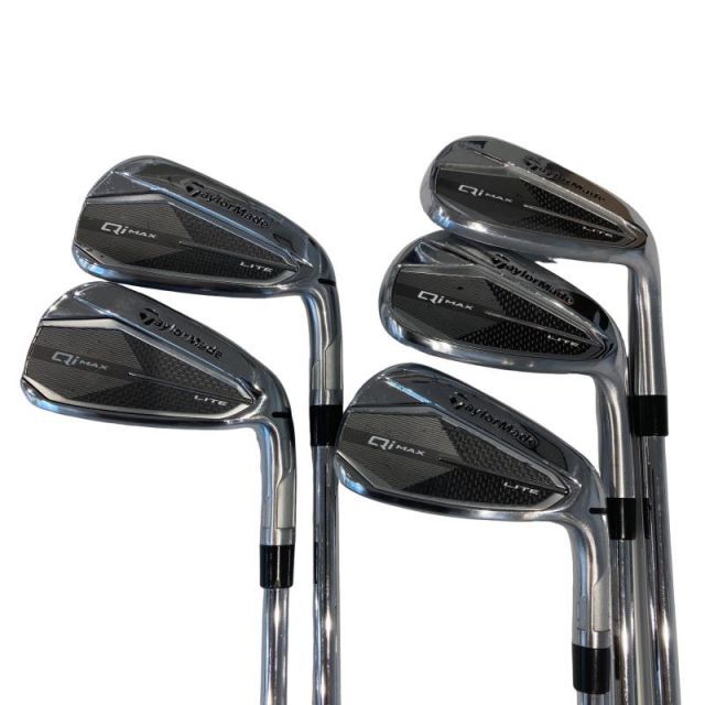 【中古】 テーラーメイド Qi MAX LITE 5S アイアンセット IR 純正特注シャフト (フレックスR) メンズ 男性用 右利き 右用 Cランク ゴルフクラブ