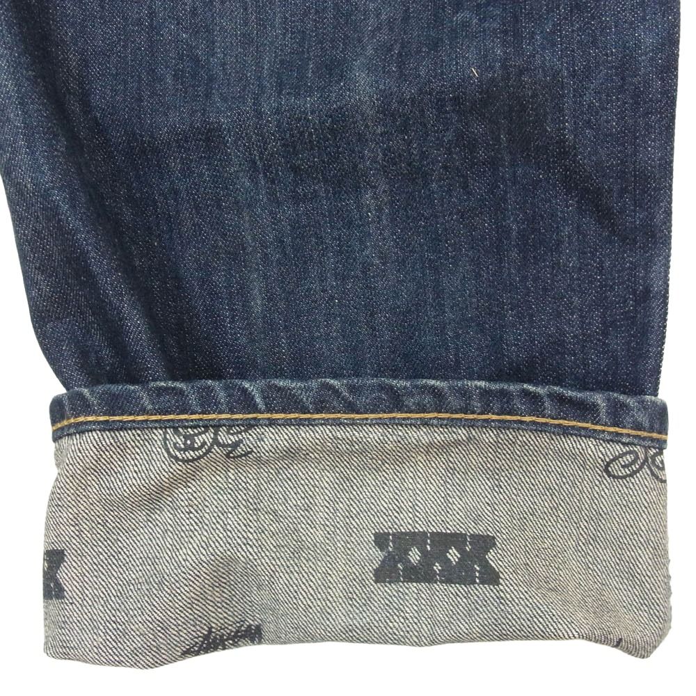 STUSSY ステューシー 金タグ XXX 30周年記念 刺繍 デニム パンツ