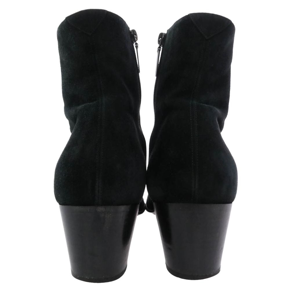 SAINT LAURENT サンローラン 667620 スエード サイドジップ ヒール