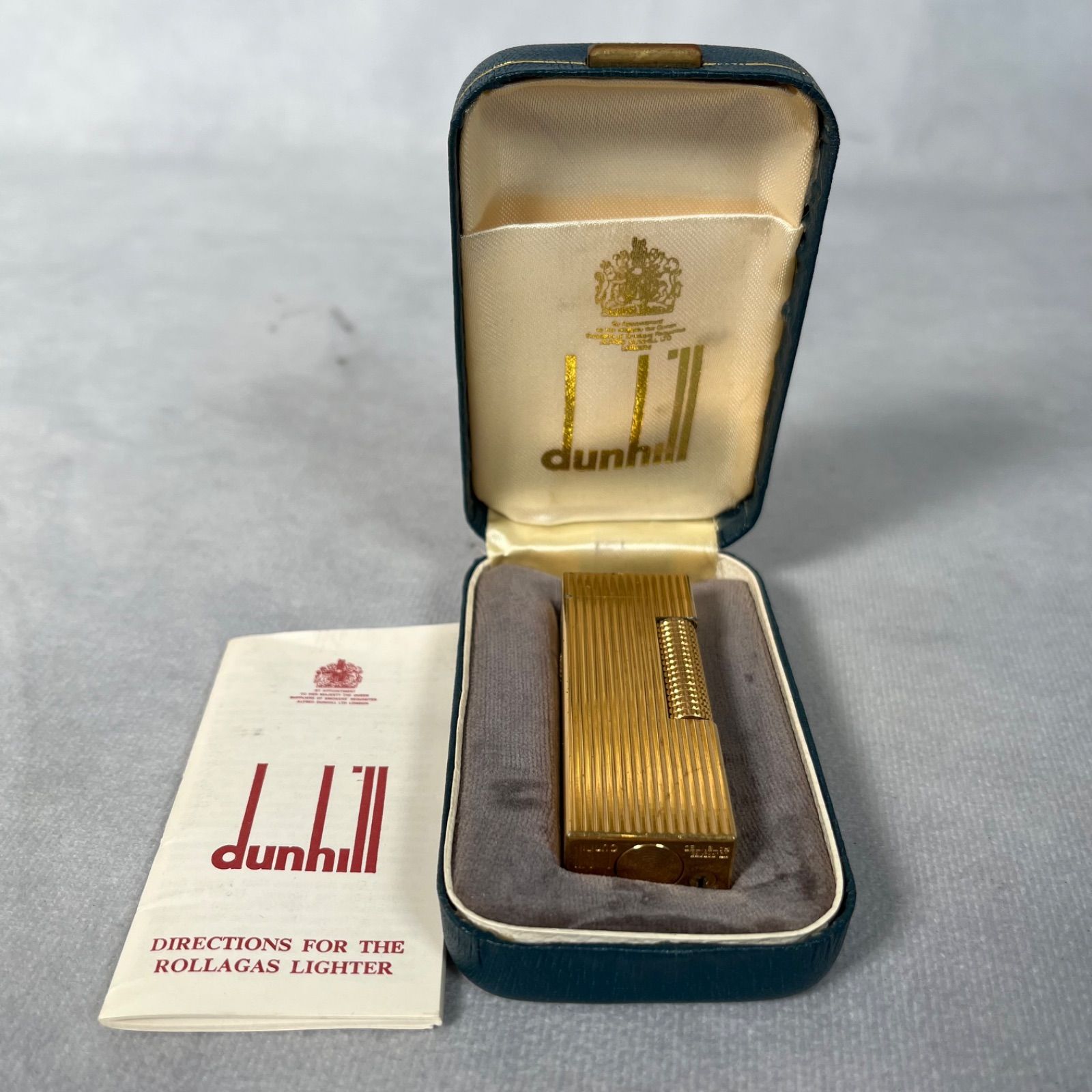 【管2604-222】Dunhill ダンヒル RE24153 箱付き ガスライター ローラー式 喫煙具 着火未確認