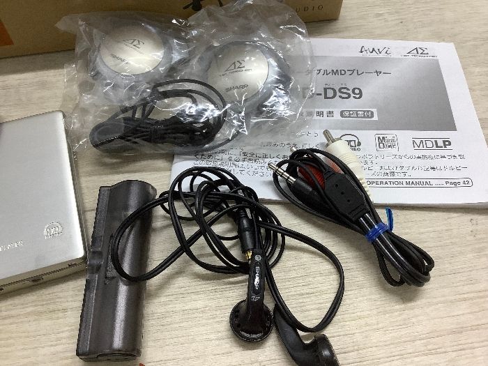 T5 SHARP シャープ ポータブル MDプレーヤー MD-DS9-N Auvi 付属品