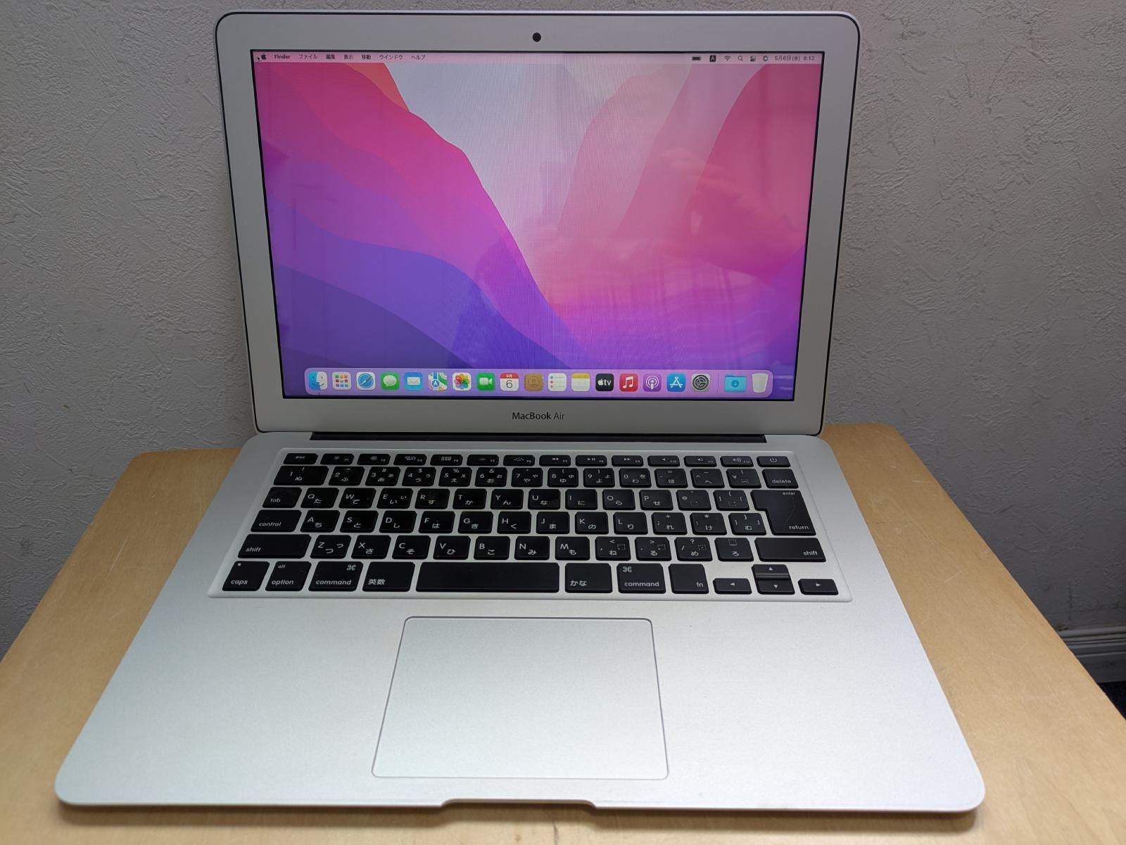 Apple MacBook Air 13-inch 2015 i7@2.2GHz／8GB／SSD128GB／MacOS12.7.6／充放電回数124回