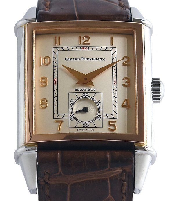 箱保付 美品 GIRARD PERREGAUX ジラール・ペルゴ ヴィンテージ 1945 Ref.2593 PGベゼル デイト スモールセコンド 自動巻き メンズ
