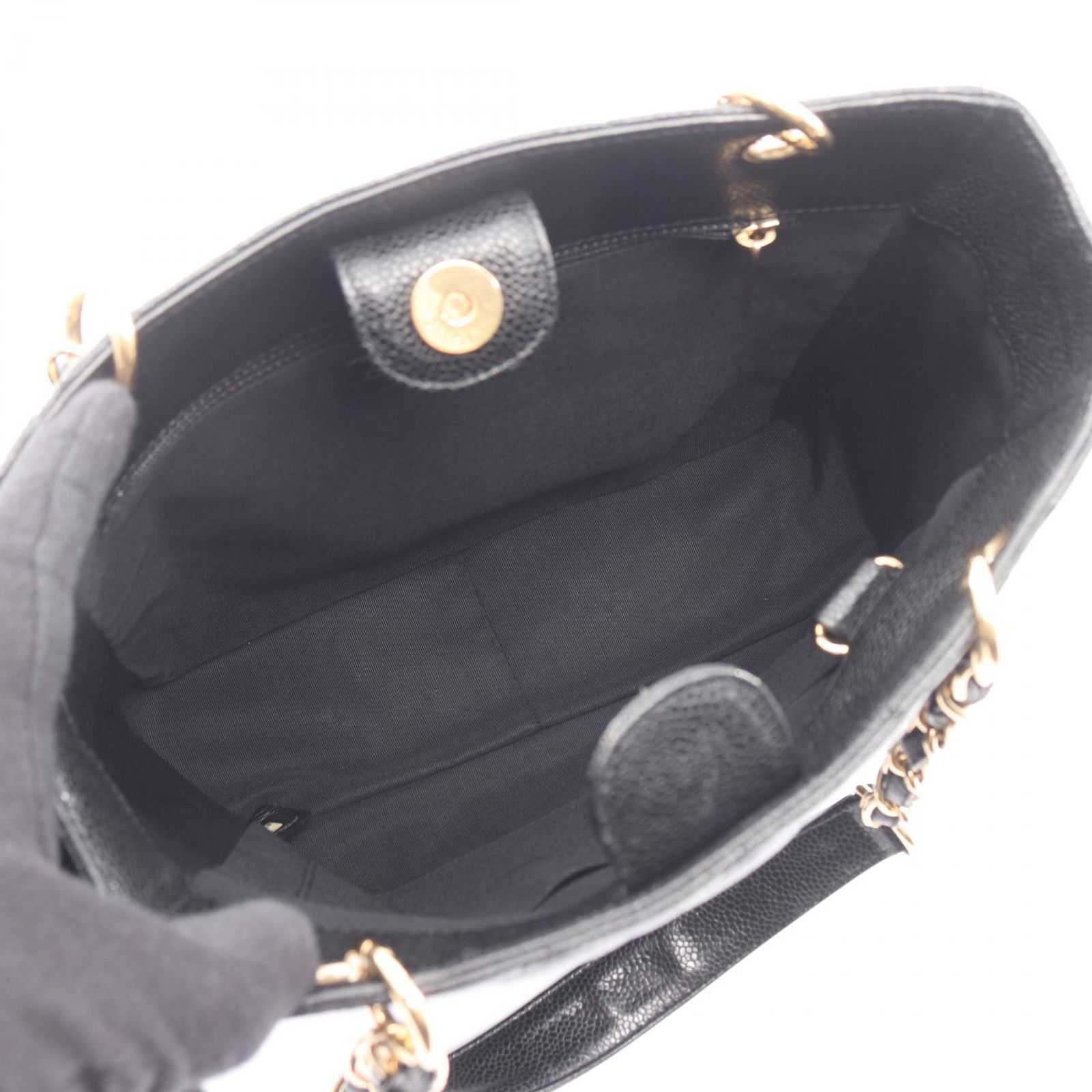 シャネル CHANEL トートバッグ マトラッセ PST A50994 ブラック 
