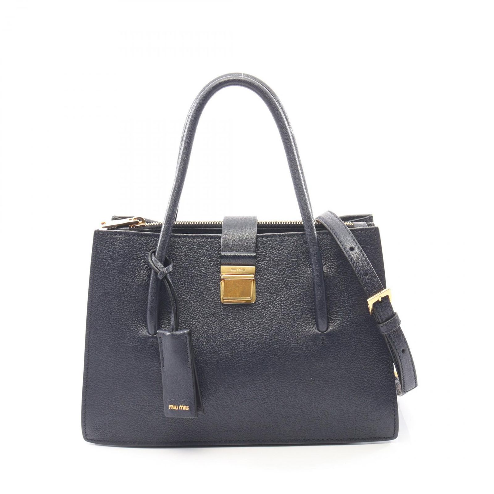 ミュウ ミュウ Miu Miu ハンドバッグ MADRAS マドラス 2WAY 5BA104