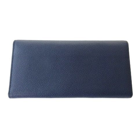 TOD'S ネイビー 長財布 トッズ TOD'S 長財布 ウォレット フラップ レザー 紺 ネイビー