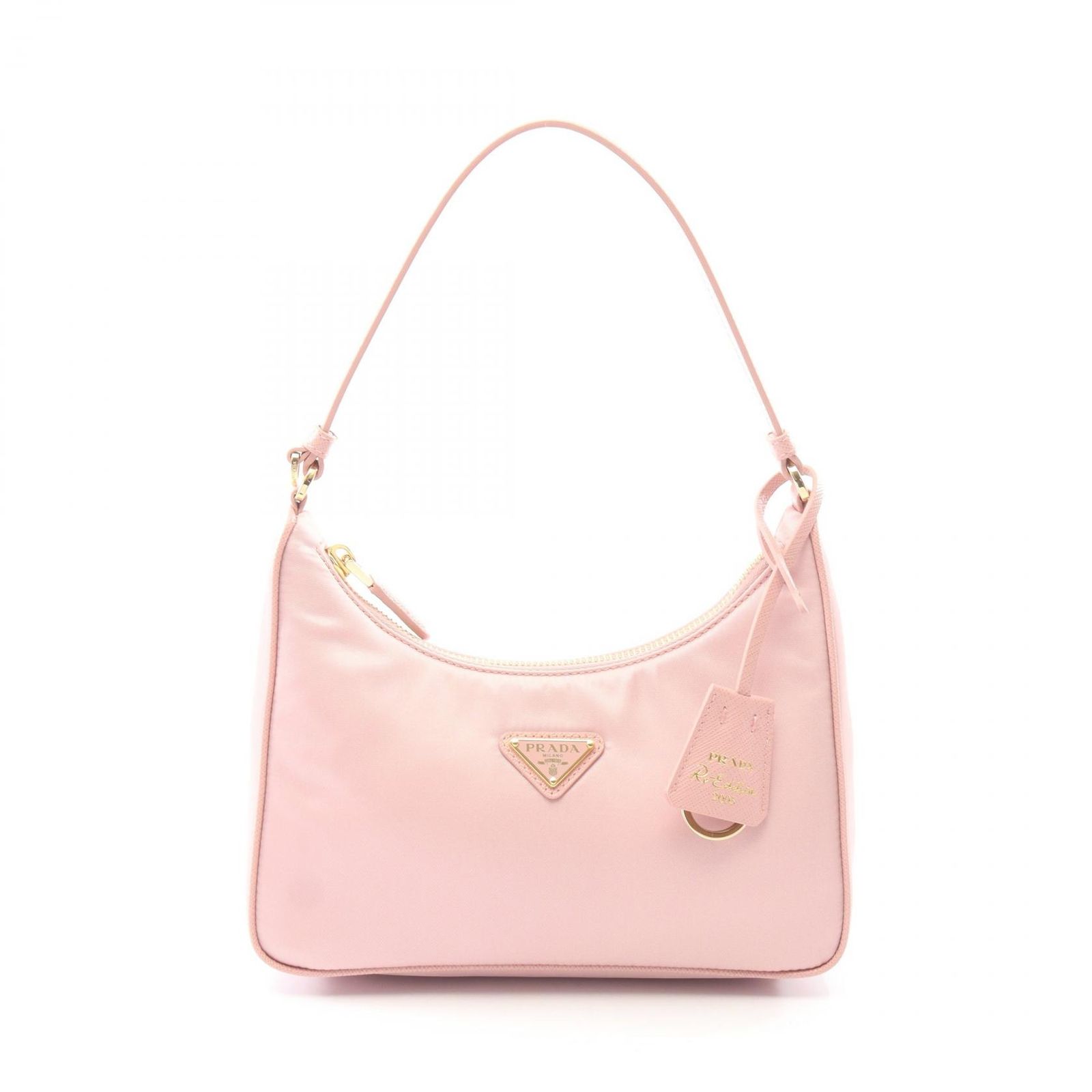 プラダ PRADA ハンドバッグ Re-Edition 2005 Re-Nylon ミニバッグ 1N204XR064F0WHB ピンク ナイロン サフィアーノレザー Re-Edition 2005 Re-Nylon ミニバッグ レディース 新品