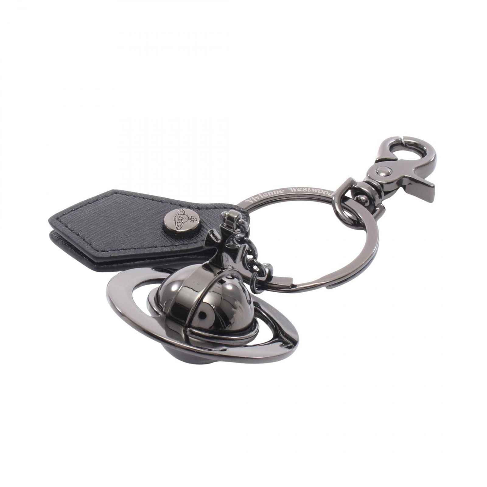 ヴィヴィアンウエストウッド Vivienne Westwood キーホルダー オーブ 8203011NUOM0014N401 ブラック レザー オーブ キーホルダー レディース 新品