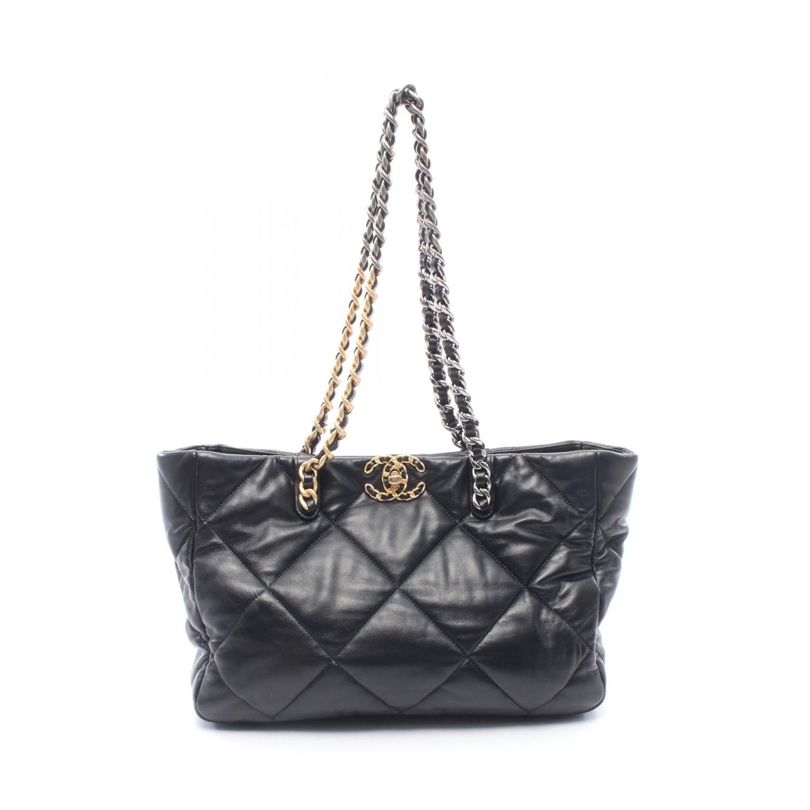 シャネル CHANEL トートバッグ CHANEL19 マトラッセ AS3660 ブラック