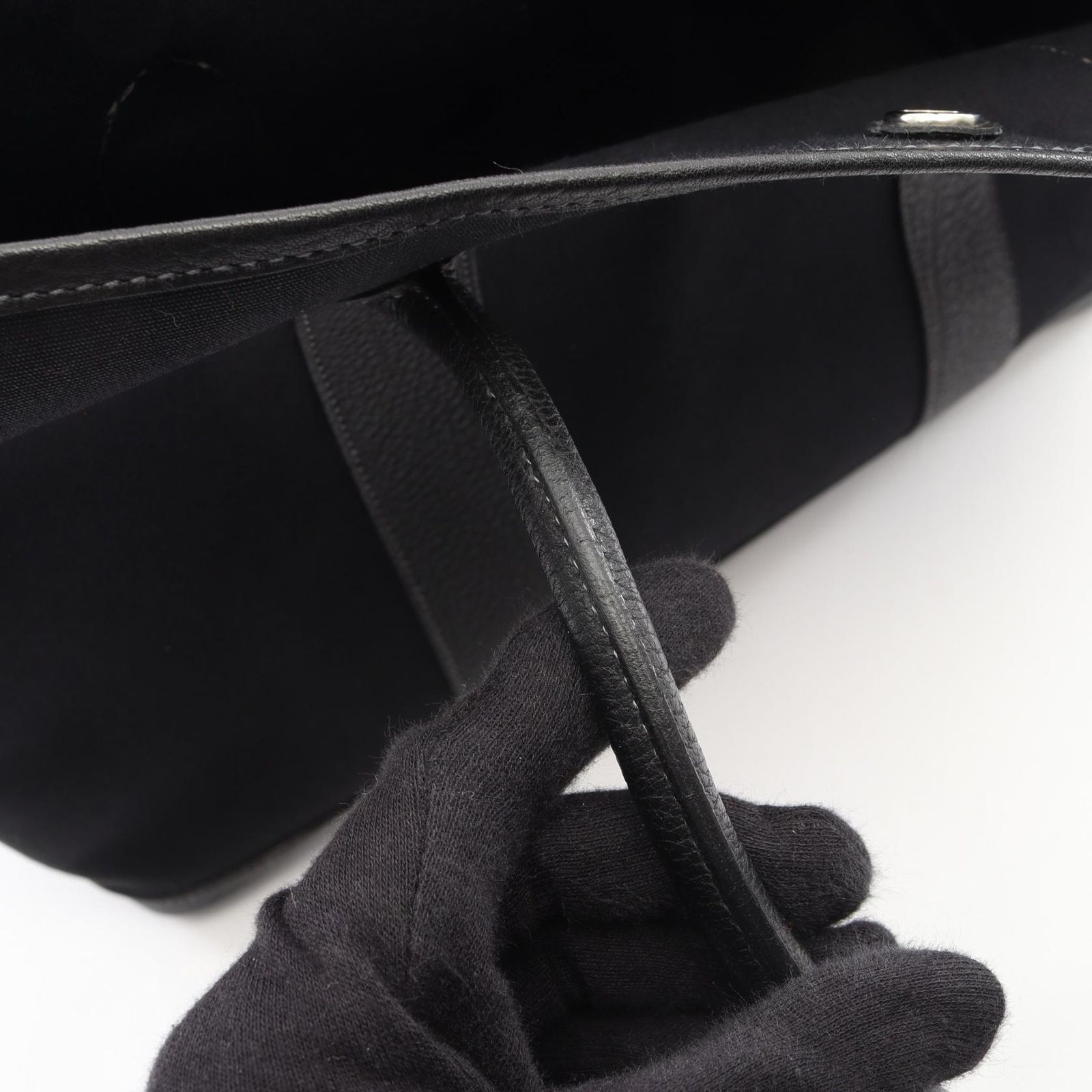 エルメス HERMES トートバッグ ガーデンパーティPM ブラック