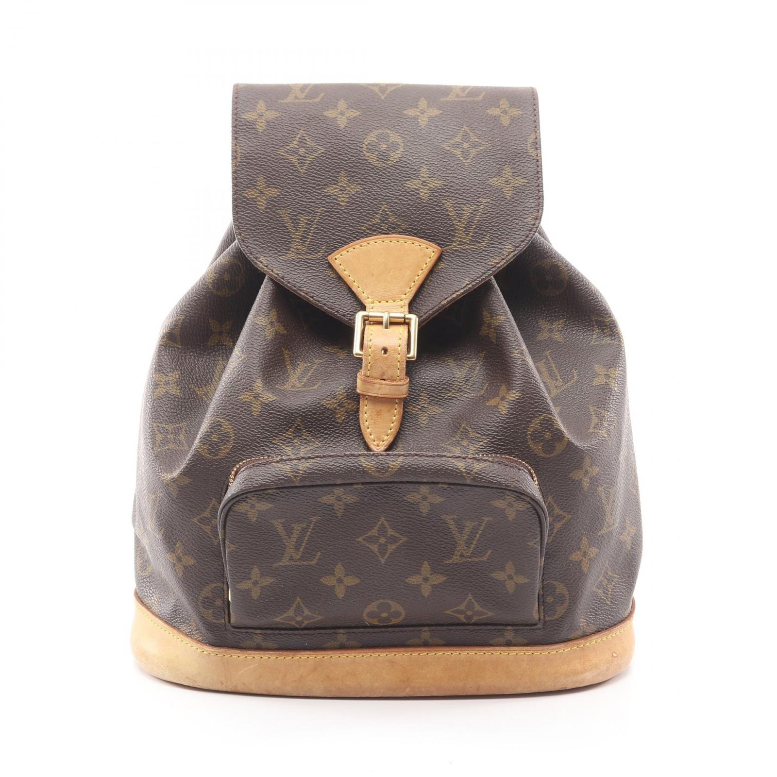 ルイ・ヴィトン LOUIS VUITTON リュックサック バックパック モンスリMM M51136 PVCコーティングキャンバス レザー モンスリMM レディース Used B