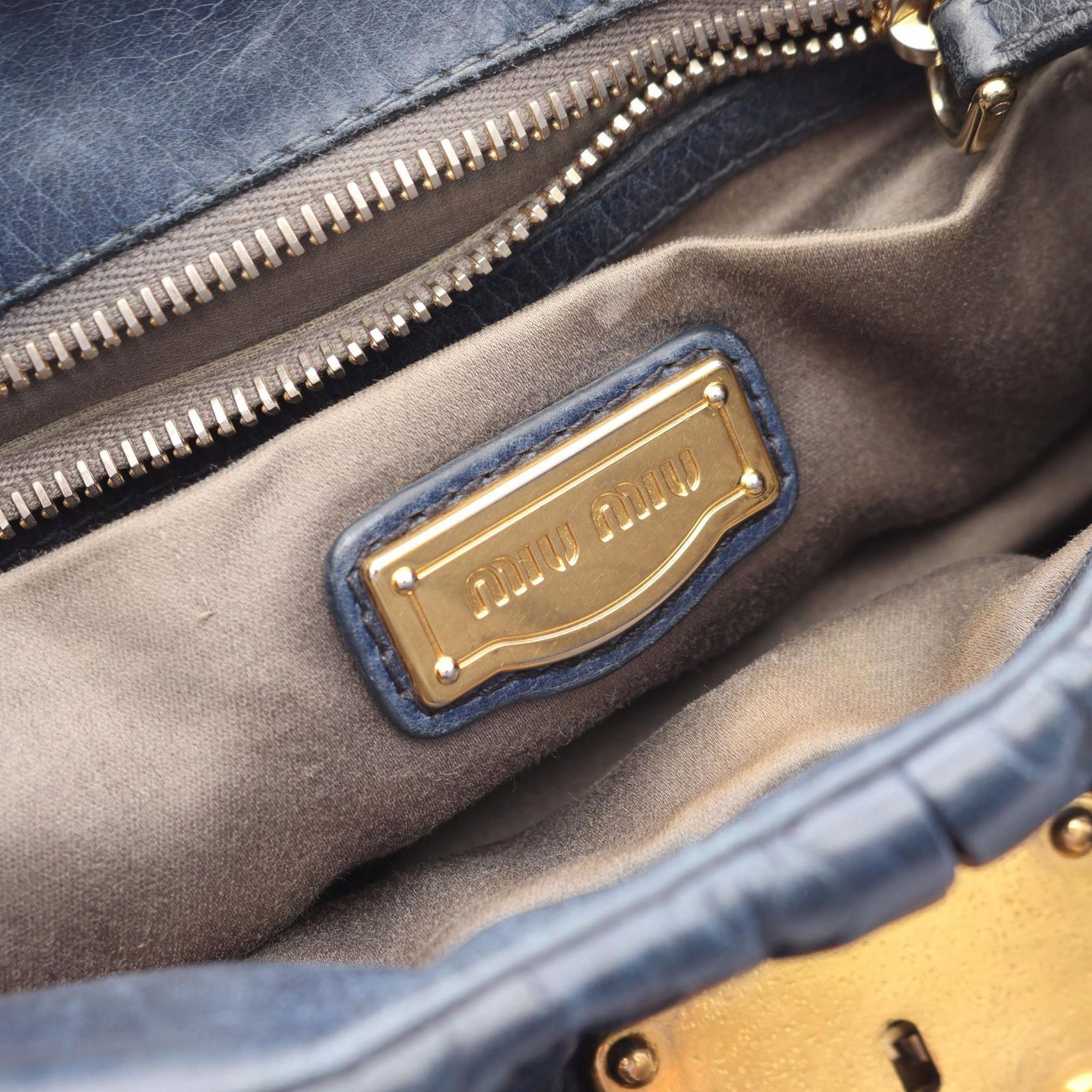 ミュウ ミュウ Miu Miu ハンドバッグ MATELASSE マテラッセ 2WAY 