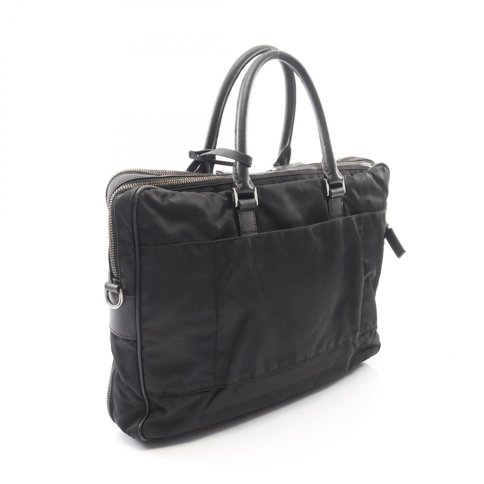 プラダ PRADA ビジネスバッグ トライアングルロゴ 2WAY ブラック