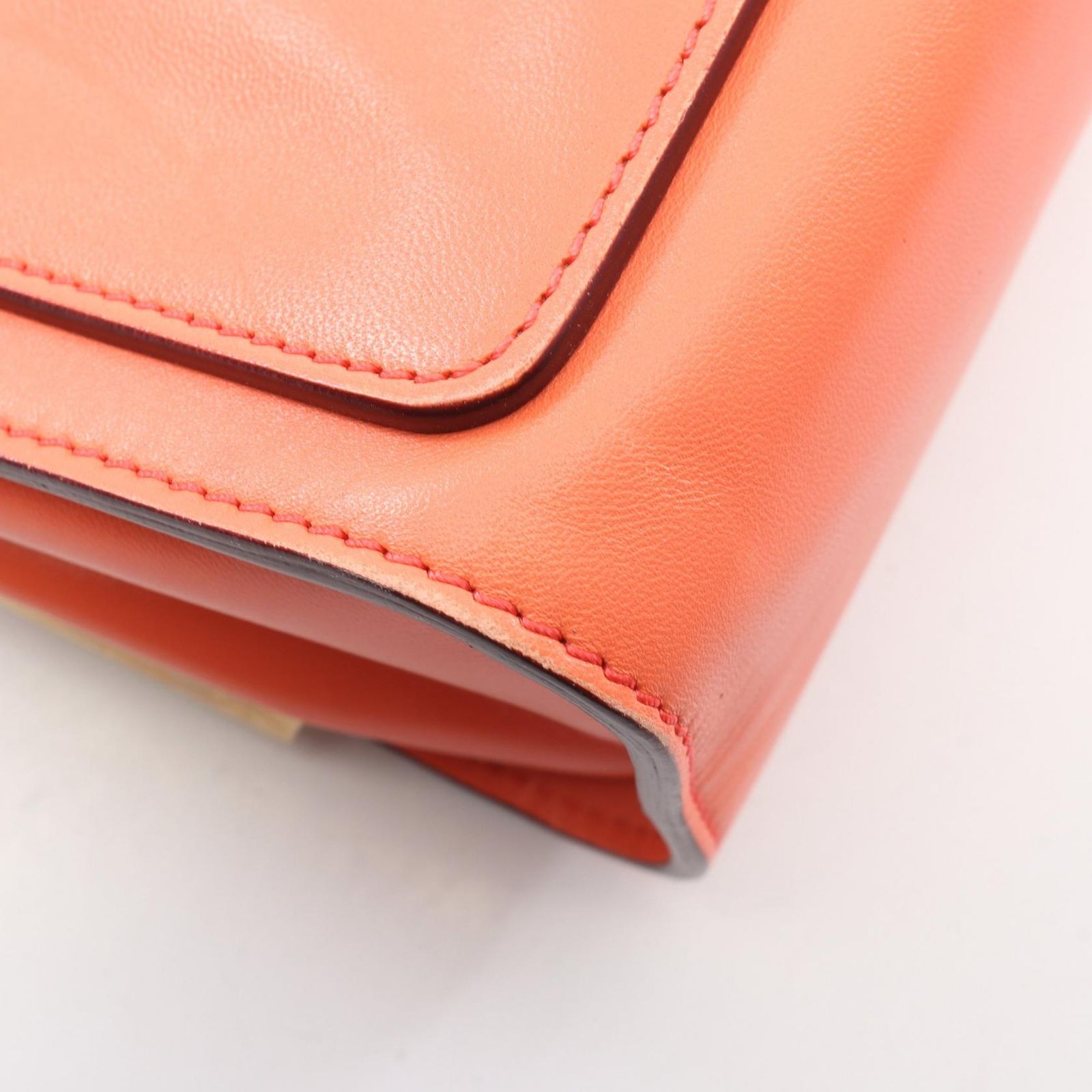 クロエ Chloe ショルダーバッグ ELLE エル オレンジ レザー Elle 