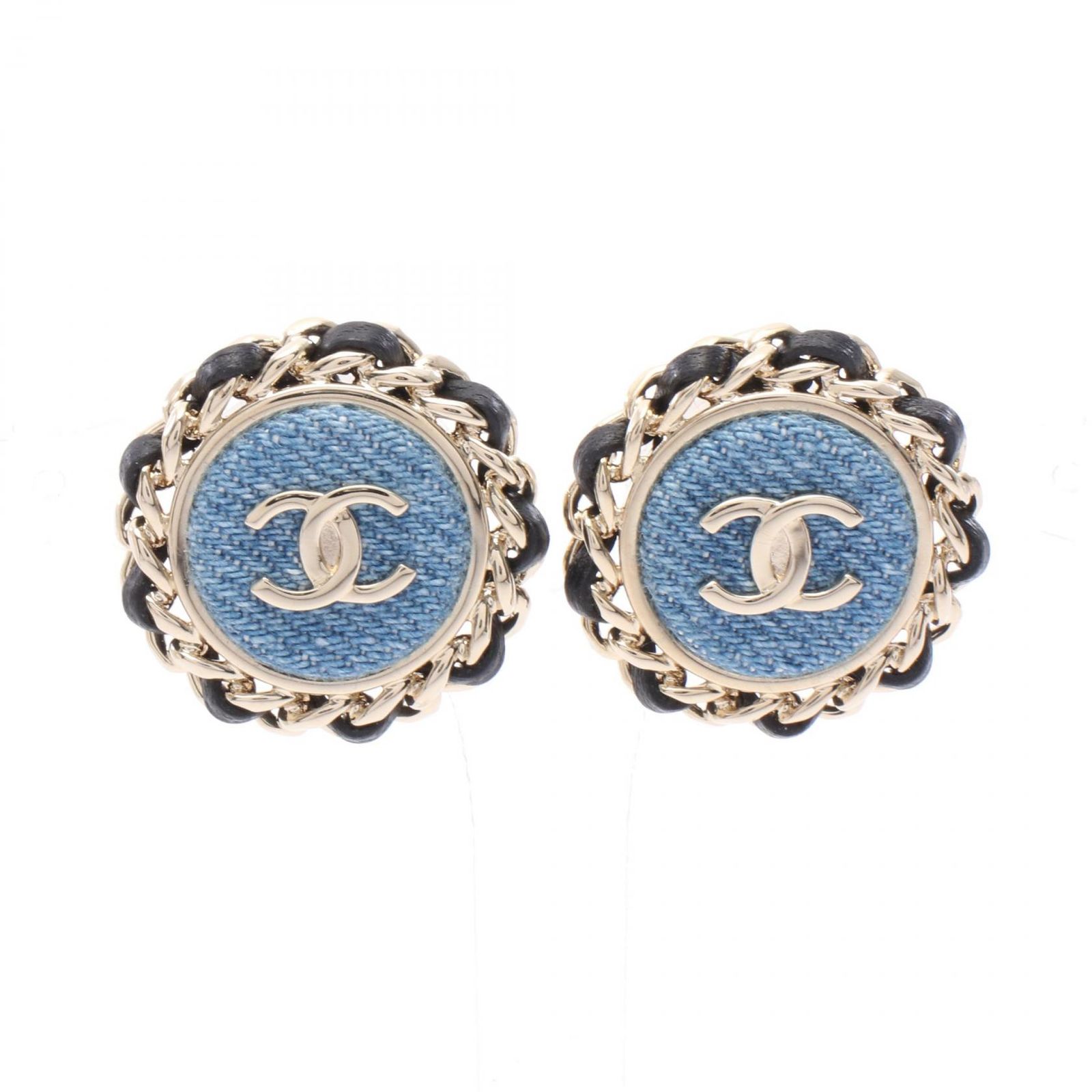 シャネル CHANEL ピアス ココマーク サークル GP（ゴールドメッキ） ピアス レディース Used A