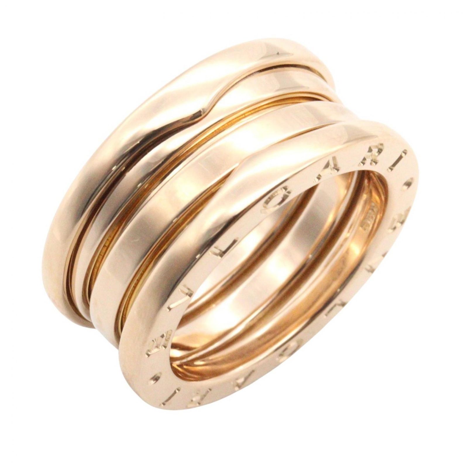 ブルガリ BVLGARI リング・指輪 B-zero1 ビーゼロワン リング 3バンド K18PG（ピンクゴールド） B-zero1 リング 3バンド レディース Used A