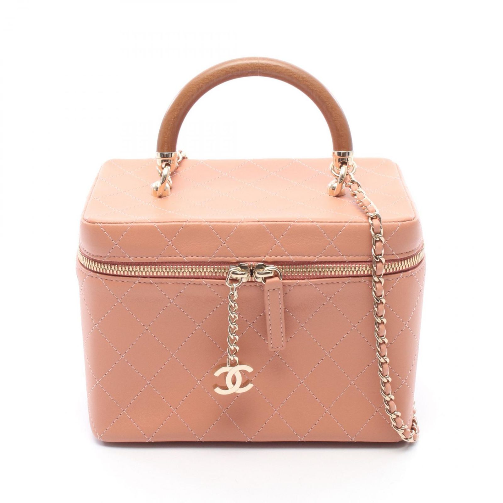 CHANEL シャネル マトラッセ ショルダーバッグ ピンク ミニ キャビア 
